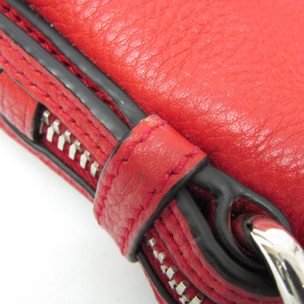 PRADA Red Leather Shoulder Bag - Picture 5 of 16